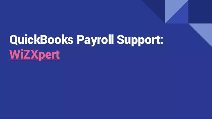 quickbooks payroll support wizxpert