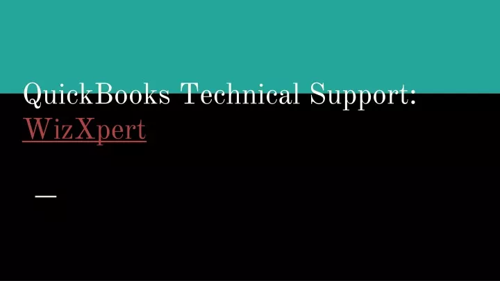 quickbooks technical support wizxpert