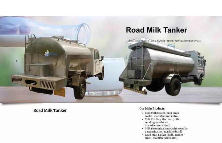 road milk tanker