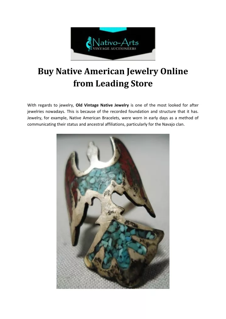 buy native american jewelry online from leading