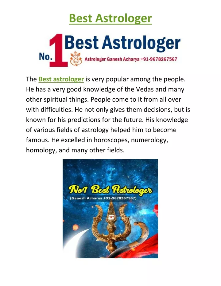 best astrologer