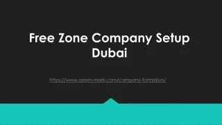 free zone company setup dubai