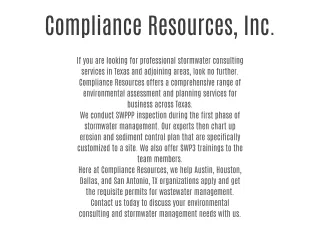 Compliance Resources, Inc.