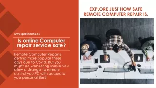 Is online Computer repair service safe?