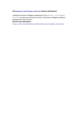 get business business intelligence
