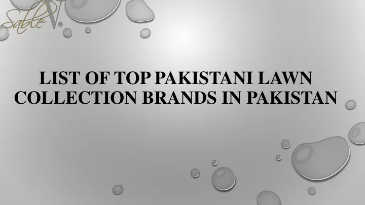 list of top pakistani lawn collection brands in pakistan