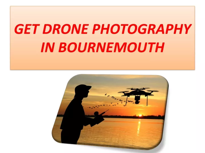 get drone photography in bournemouth