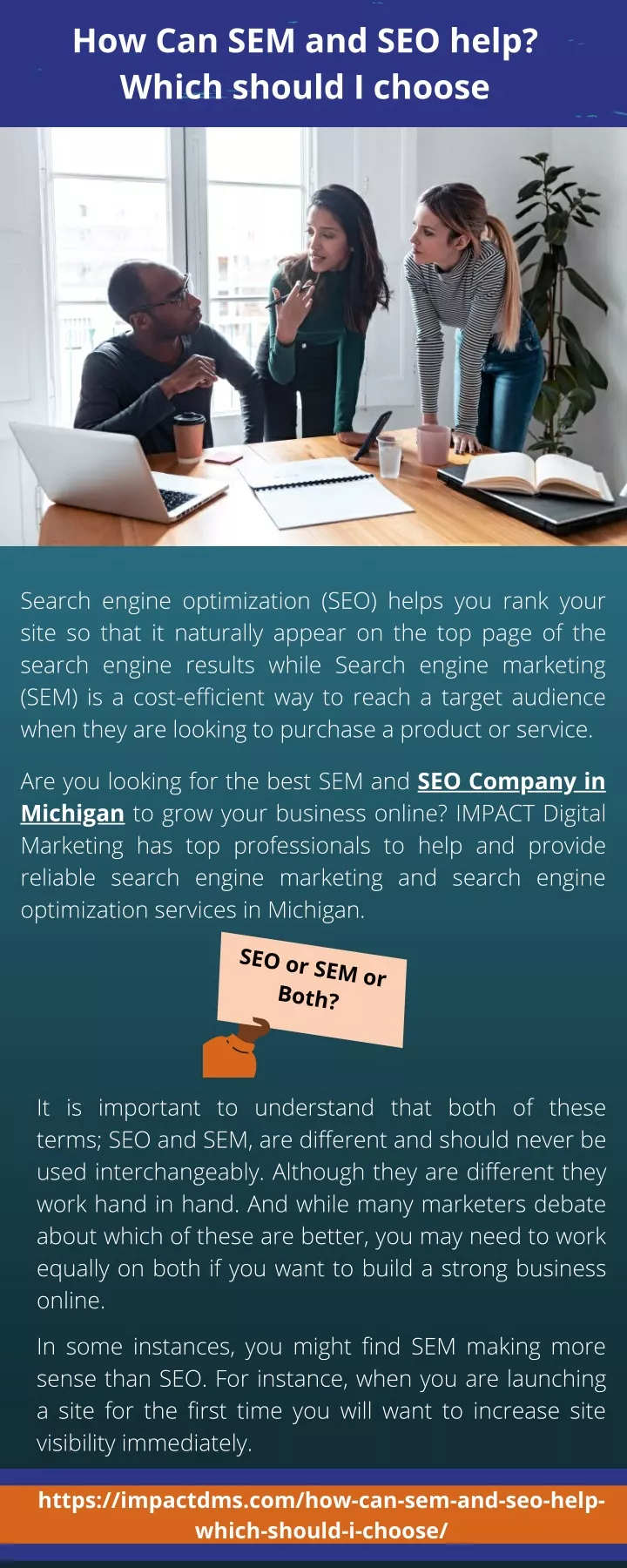 how can sem and seo help which should i choose