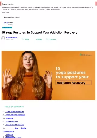 10 Yoga Postures To Support Your Addiction Recovery