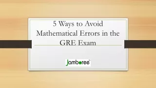 5 ways to avoid mathematical errors in the gre exam