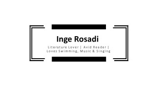 Inge Sri Rosadi Excellent Student of Literature