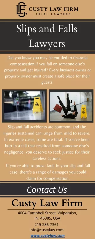 Indiana Slips and Falls Lawyers