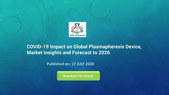 covid 19 impact on global plasmapheresis device