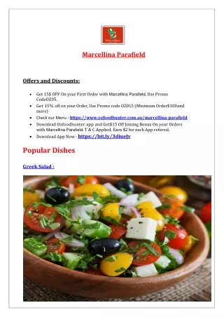 5% off - Marcellina Parafield - Pizza Takeaway Parafield, SA
