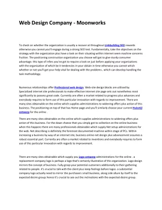 web design company moonworks