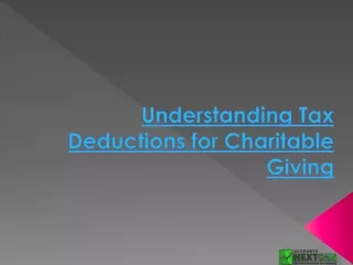 understanding tax deductions for charitable giving