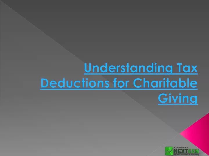 understanding tax deductions for charitable giving