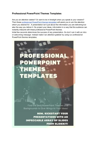 professional powerpoint themes templates