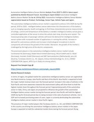 automotive intelligent battery sensor market
