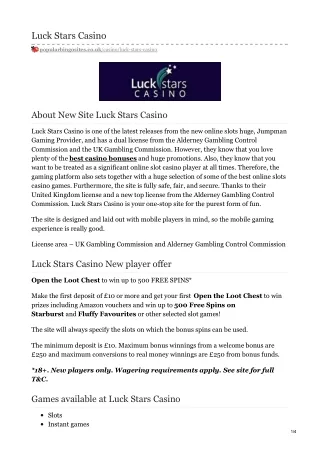 luck stars casino