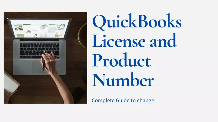 quickbooks license and product number