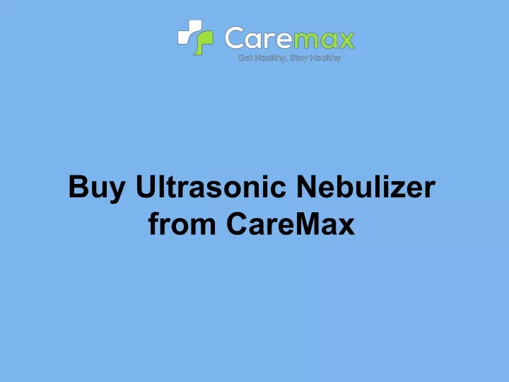 buy ultrasonic nebulizer from caremax
