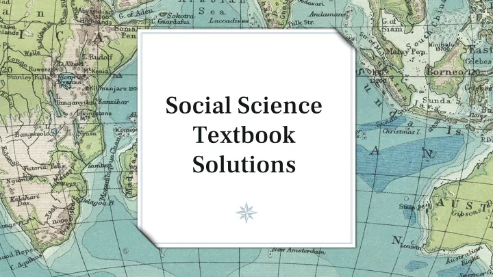 social science textbook solutions
