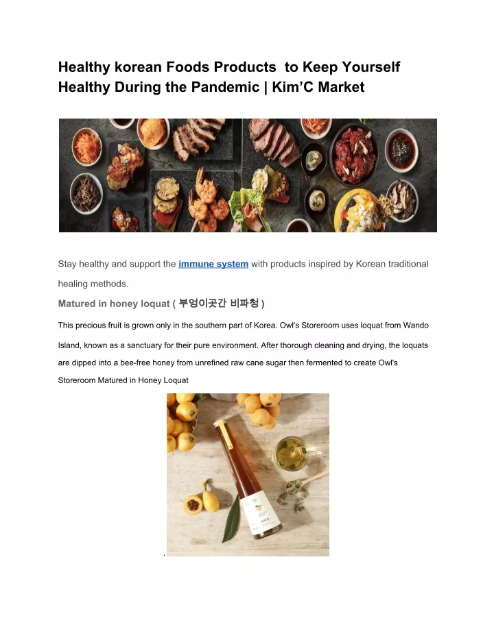 healthy korean foods products to keep yourself