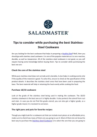 tips to consider while purchasing the best