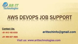 AWS DevOps Job Support | AWS DevOps Online Job Support