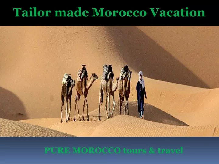 tailor made morocco vacation