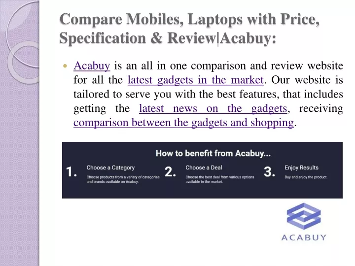 compare mobiles laptops with price specification review acabuy