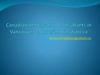 Canadian Immigration Consultants in Vancouver - Novusimmigration ca