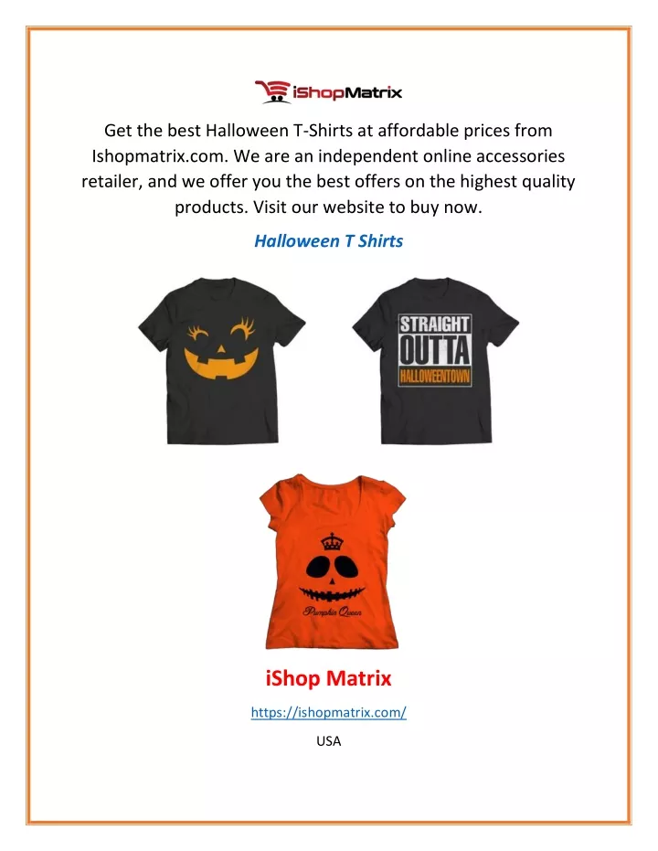 get the best halloween t shirts at affordable