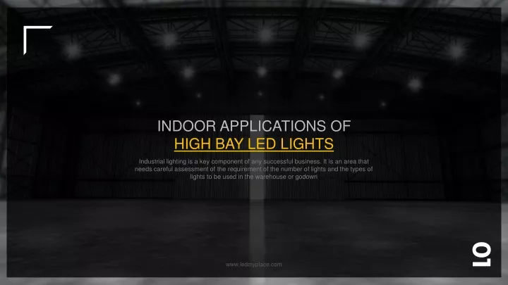 indoor applications of high bay led lights
