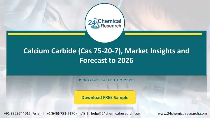 calcium carbide cas 75 20 7 market insights