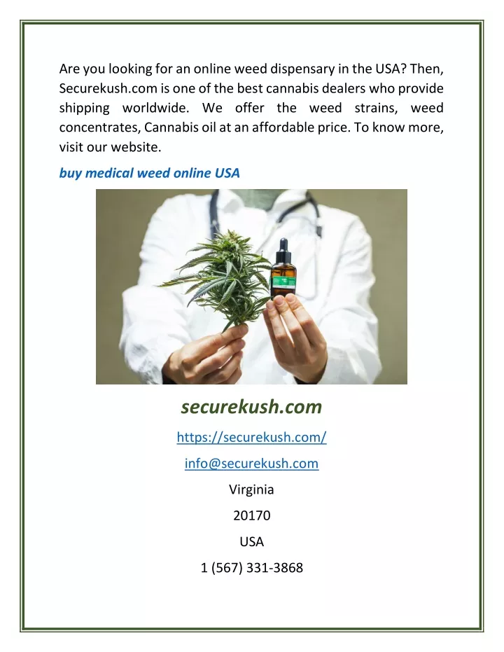 are you looking for an online weed dispensary