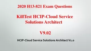 2020 h13 821 exam questions killtest hcip cloud