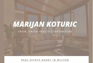 Marijan Koturic, Real Estate Agent In Milton, Ontario