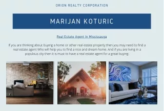 Mississauga Real Estate Agent, Marijan Koturic