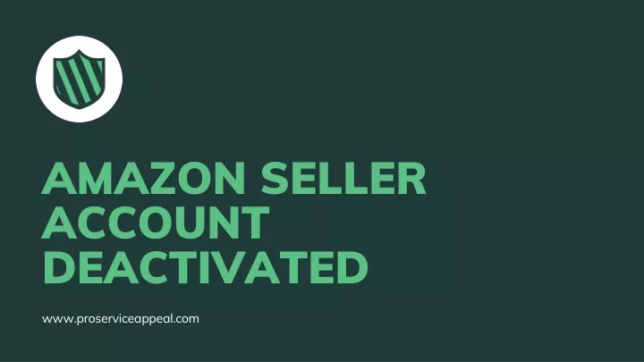 amazon seller account deactivated