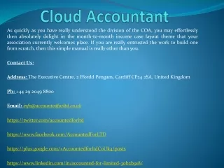 cloud accountant