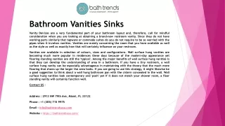 bathroom vanities sinks