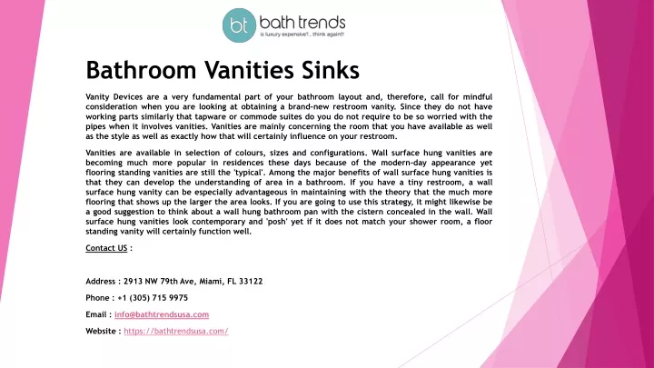 bathroom vanities sinks