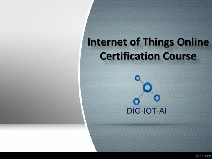 internet of things online certification course