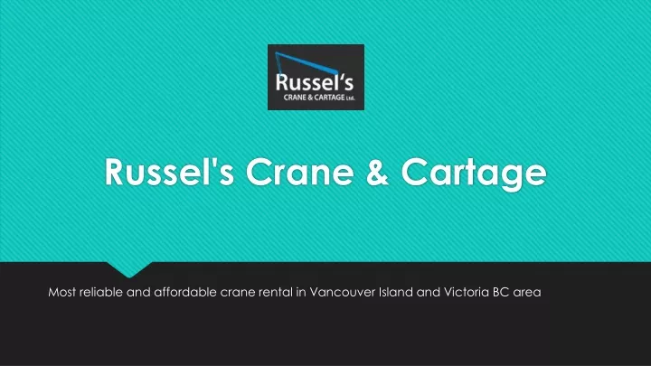 russel s crane cartage