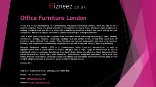 office furniture london