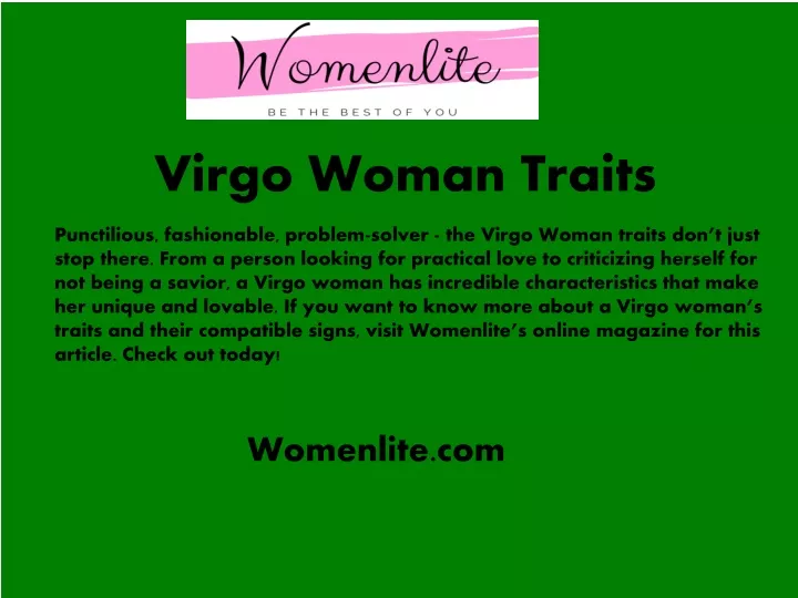 virgo woman traits
