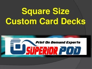 square size custom card decks