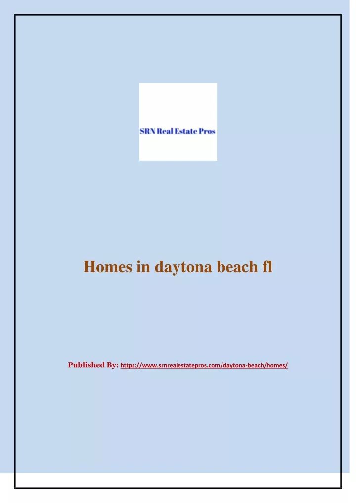 homes in daytona beach fl